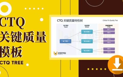 六西格玛核心方法：CTQ关键质量树